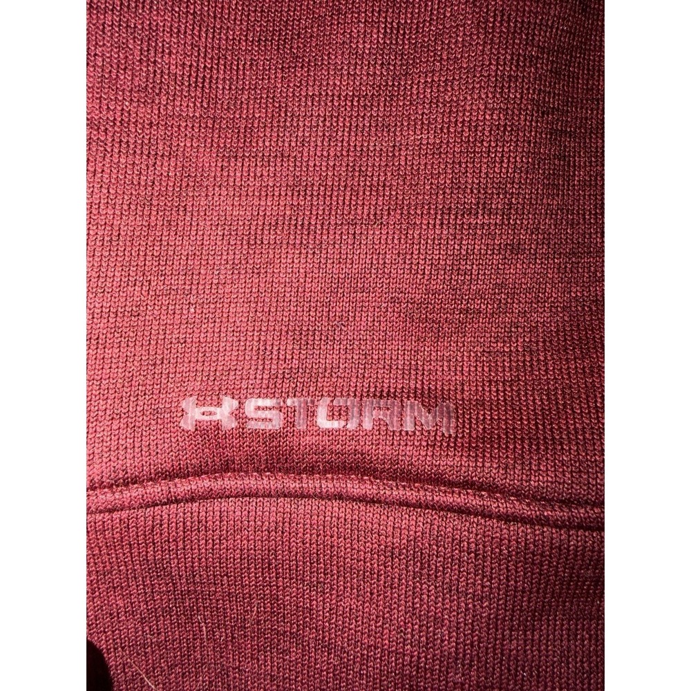 Under Armour ColdGear 1/4 Zip Pullover Mens 3XL Tall Red Loose Fit - Picture 4 of 8